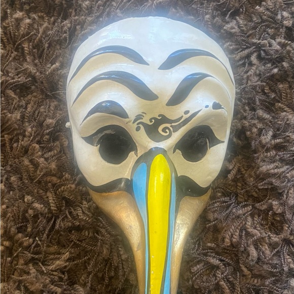 Famous Plague Doctor Venetian Mask Hand Painted Wall Decor - Picture 4 of 4